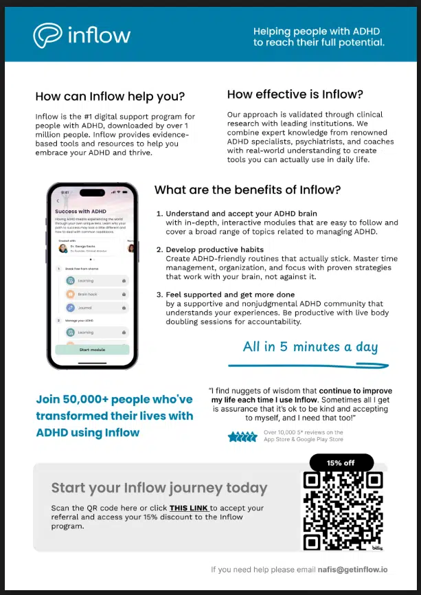 Inflow ADHD app