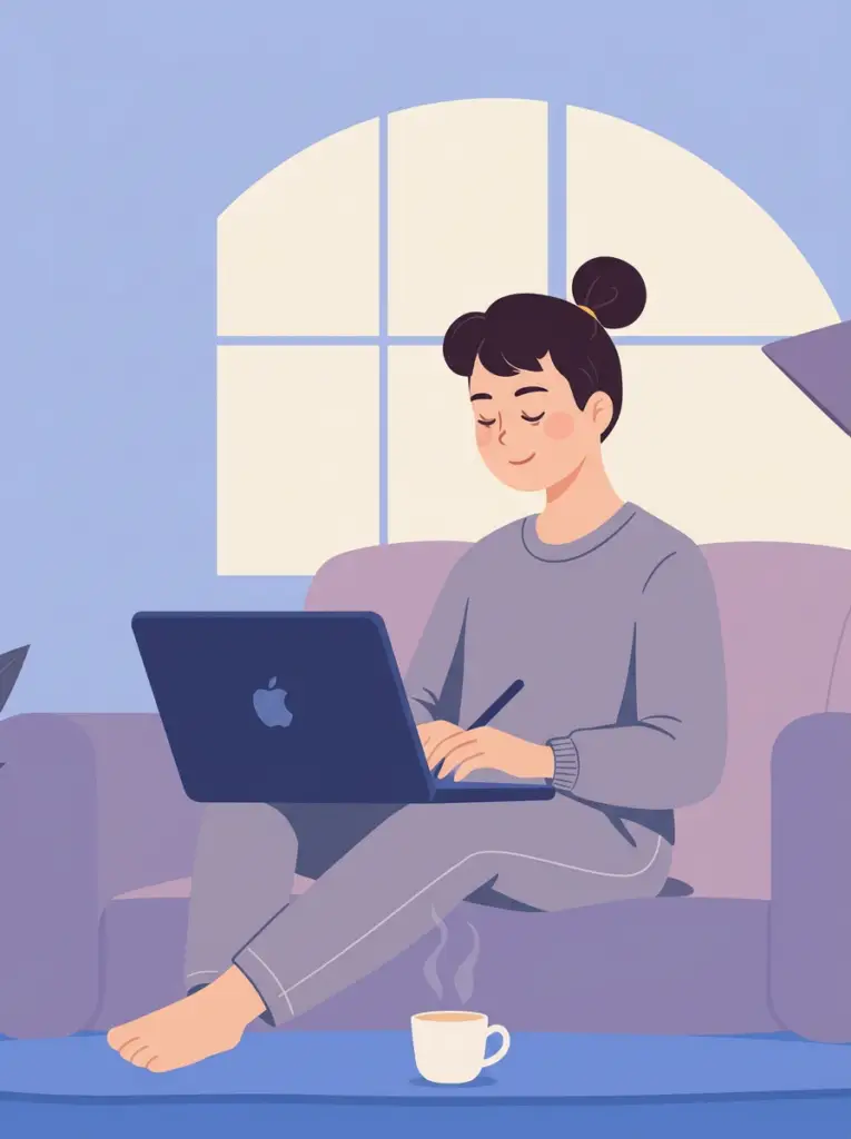 Patient attending a telehealth ADHD Evaluation and Autism Assessment session with a Sachs Center psychologist