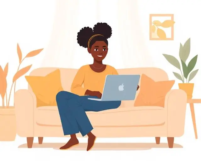 Person attending a telehealth Autism Assessment and ADHD Evaluation session from home with Sachs Center
