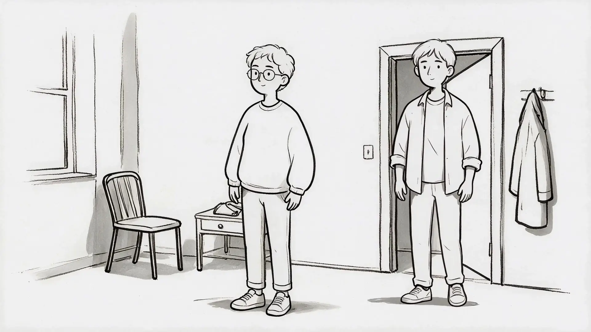 Hand-drawn cover for the Sachs Center explainer about PDA in autism.